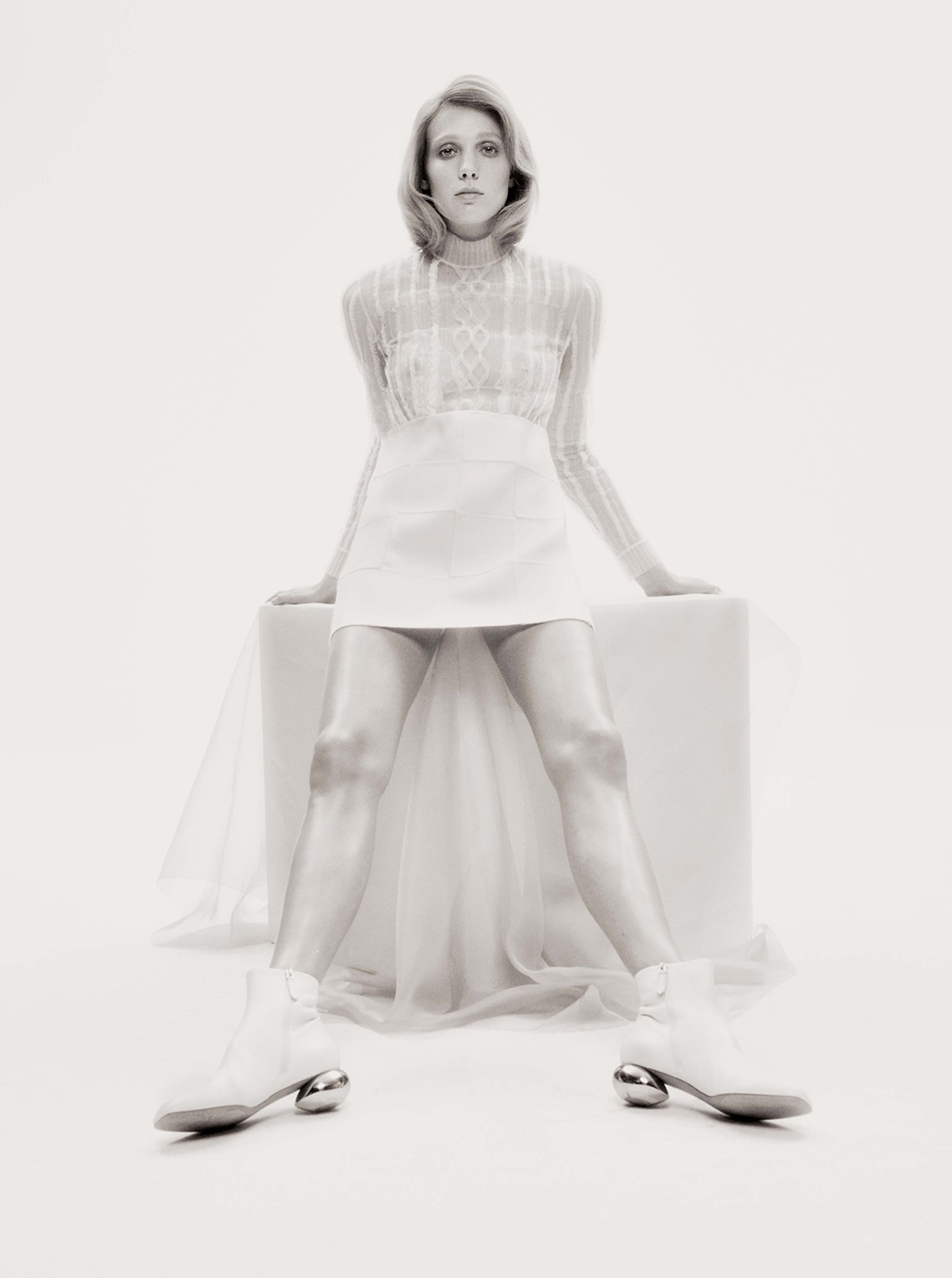 White Light, Couture Heat: Valentino Vision POP Magazine Charlotte Wales 2023