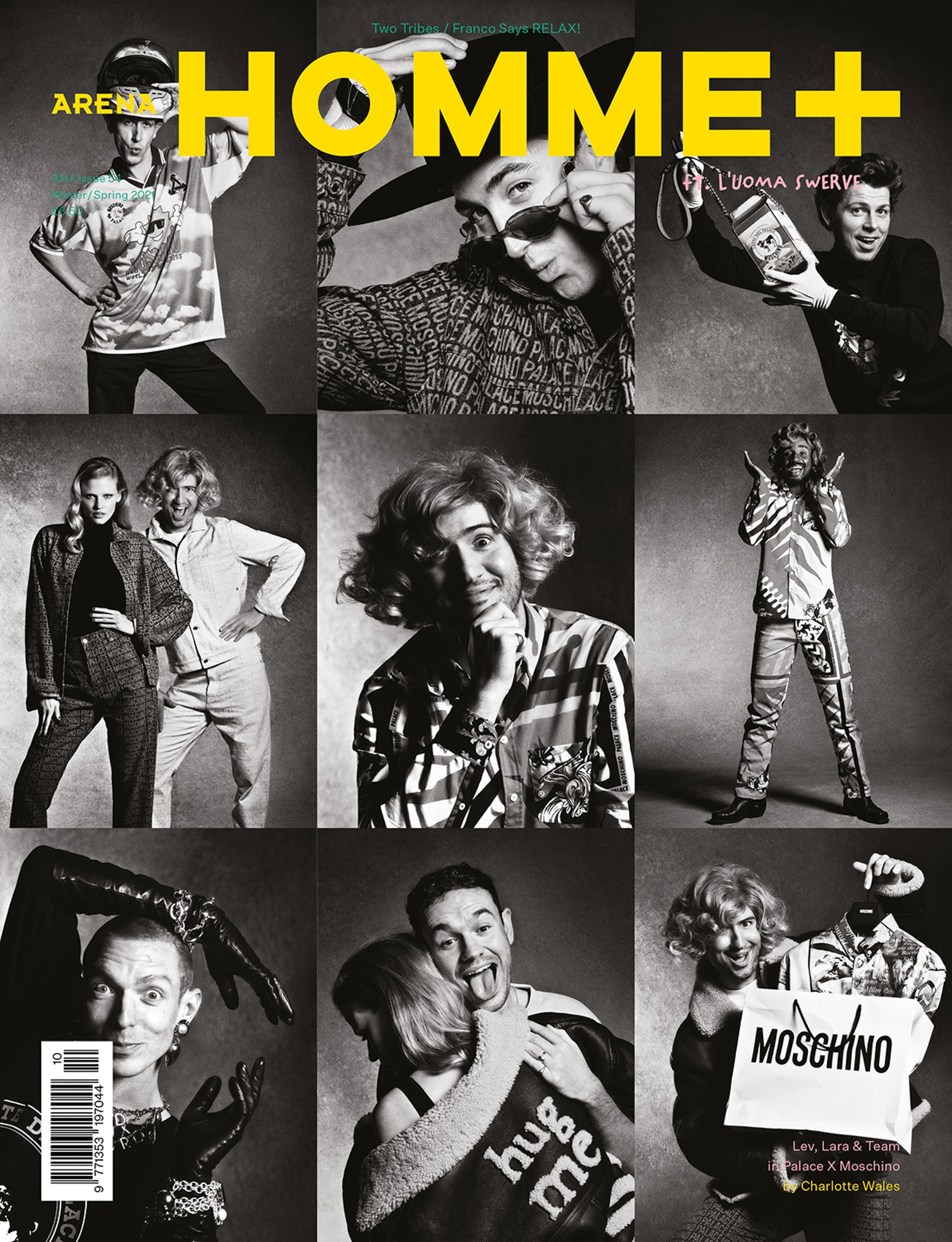 Lara Stone x Nugget in Palace x Moschino Arena Homme + Charlotte Wales 2023