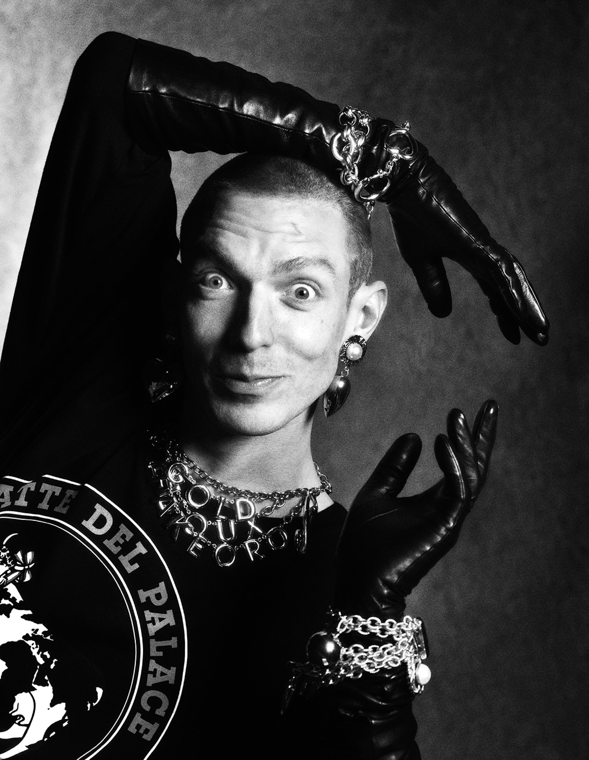 Lara Stone x Nugget in Palace x Moschino Arena Homme + Charlotte Wales 2023