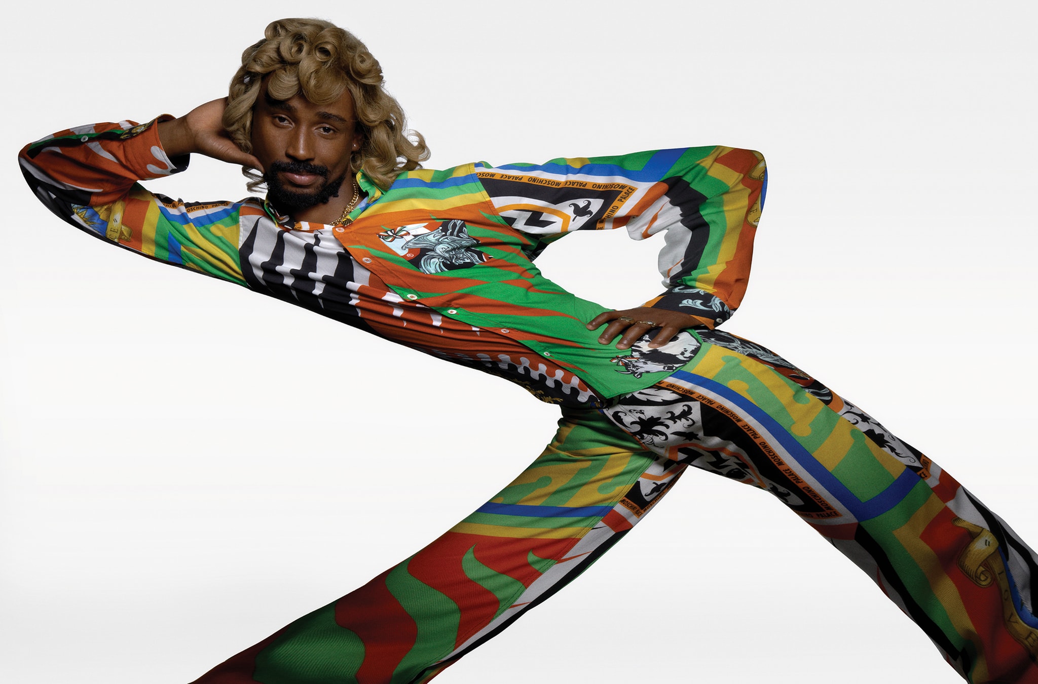 Lara Stone x Nugget in Palace x Moschino Arena Homme + Charlotte Wales 2023