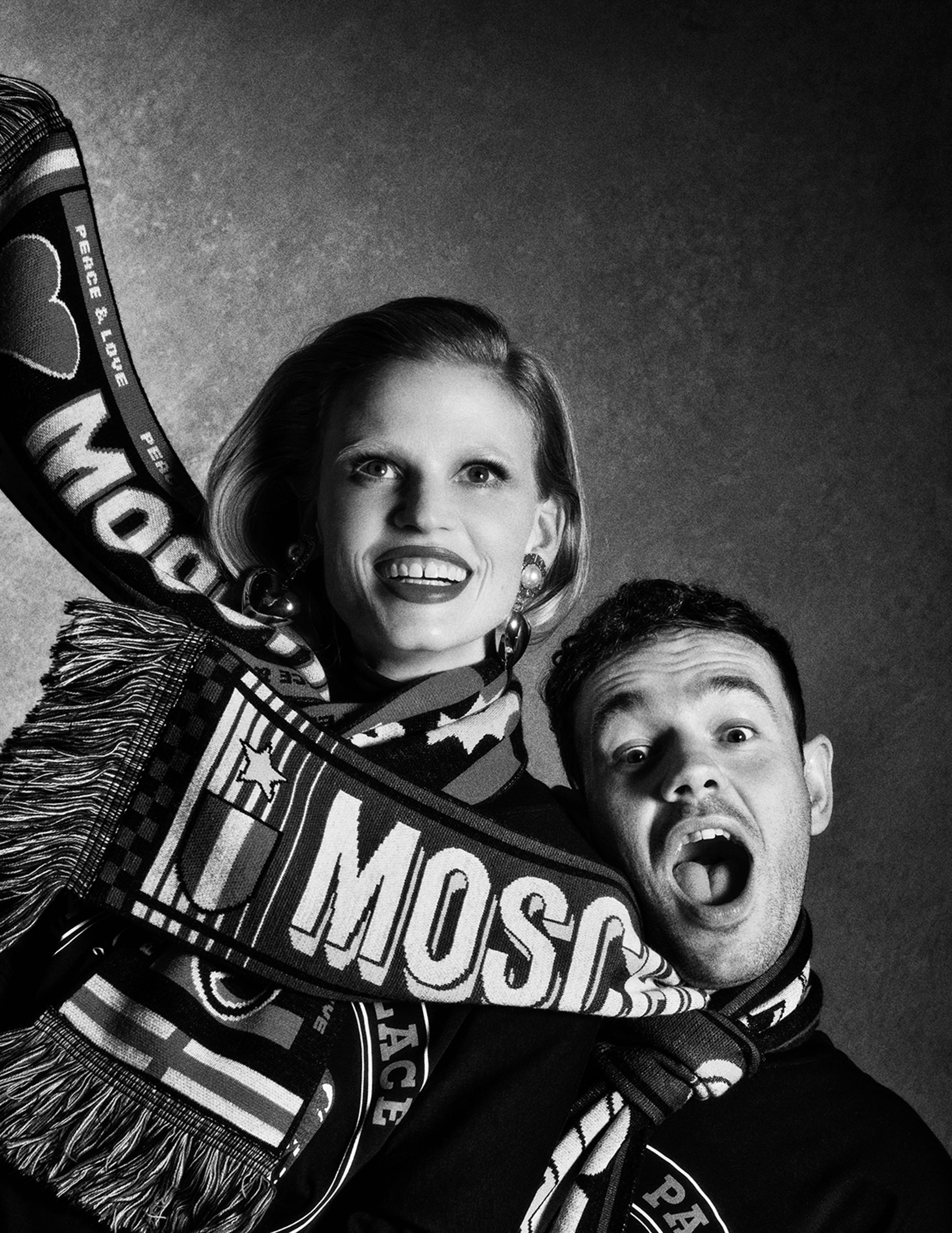 Lara Stone x Nugget in Palace x Moschino Arena Homme + Charlotte Wales 2023