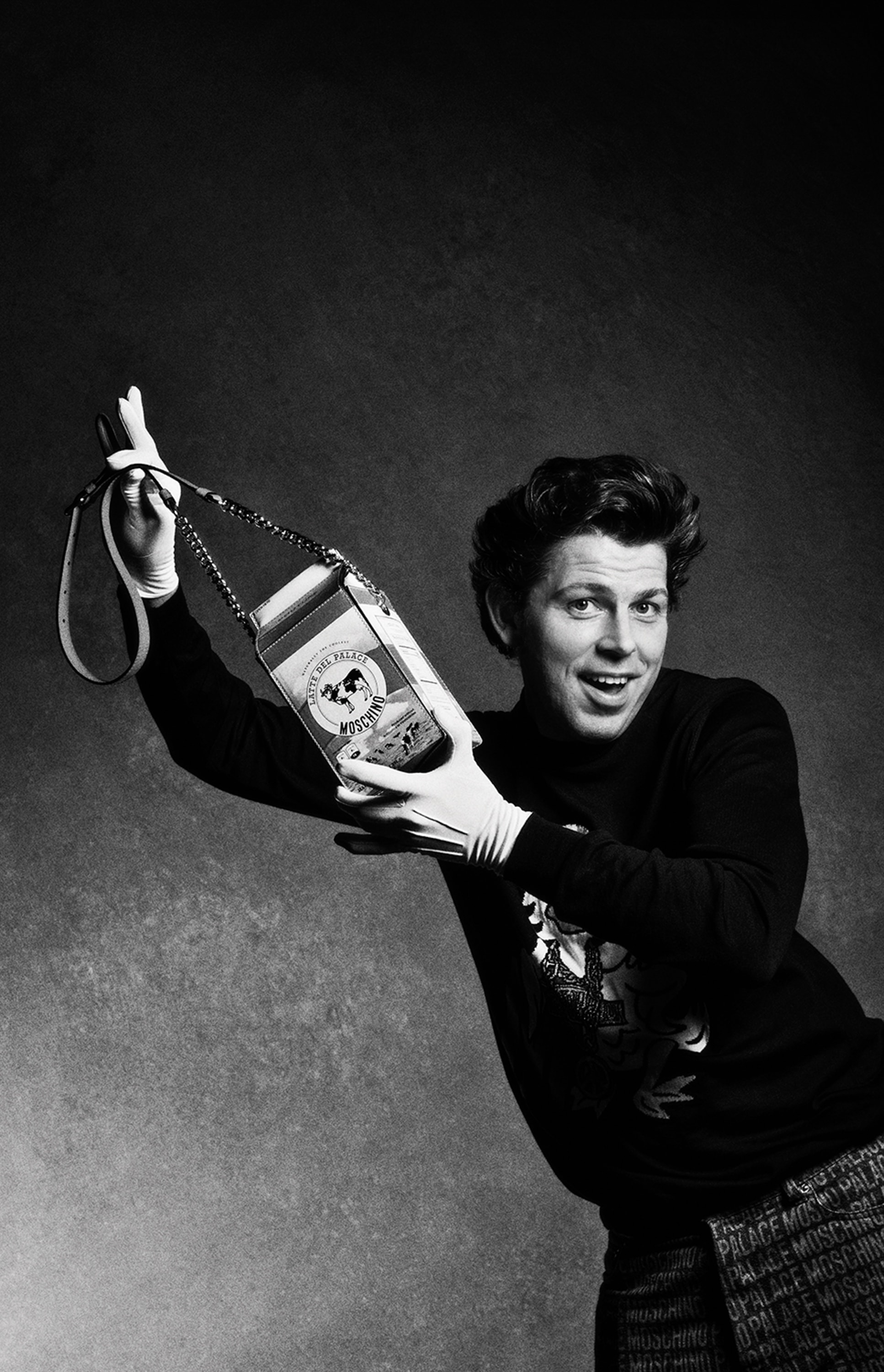 Lara Stone x Nugget in Palace x Moschino Arena Homme + Charlotte Wales 2023